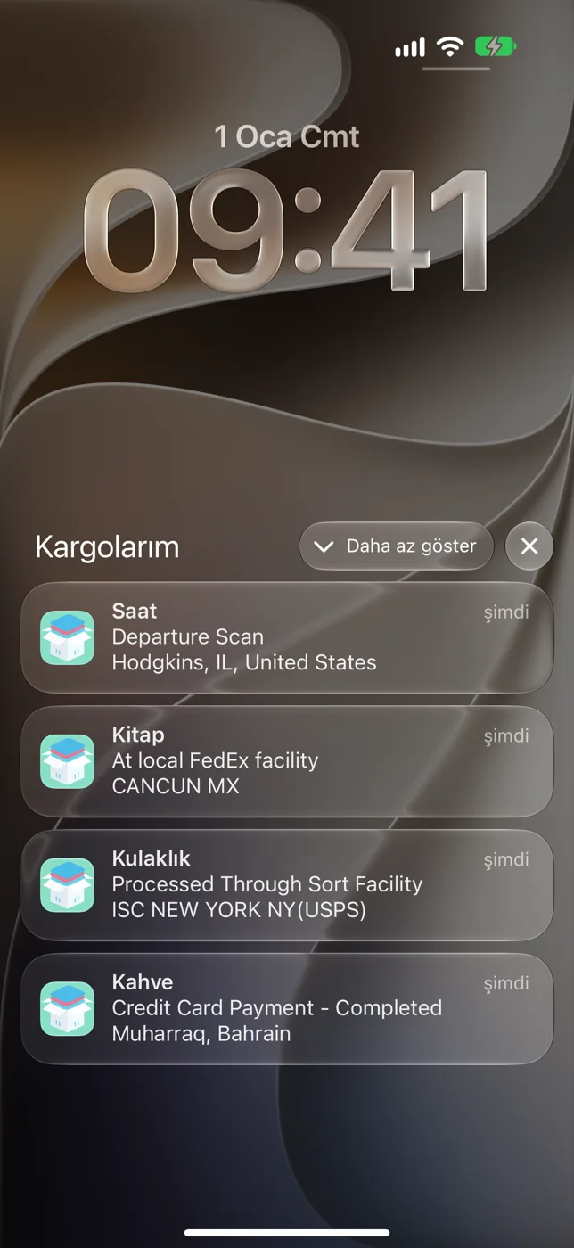 Değişiklik olduğunda haberiniz olur